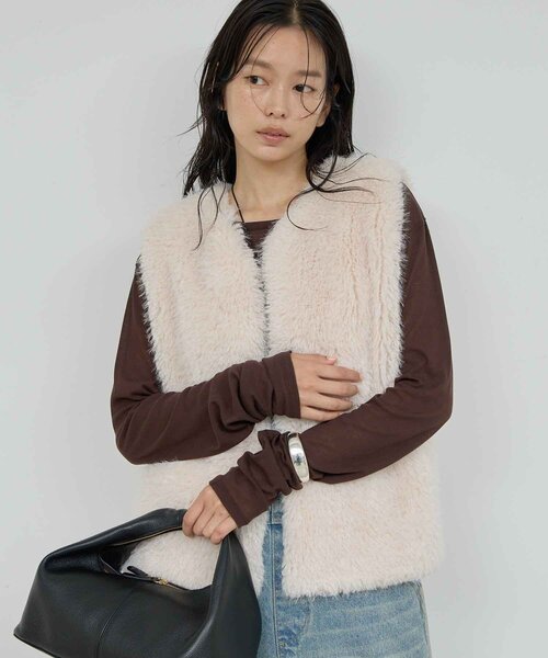 GALLARDAGALANTE（ガリャルダガランテ） ベスト ジレ フェイクカシミヤ