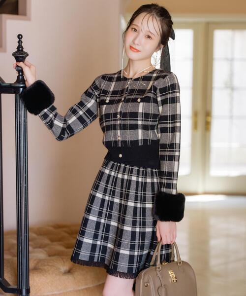 WILLSELECTION（ウィルセレクション） スカート 「CHECK KNIT series