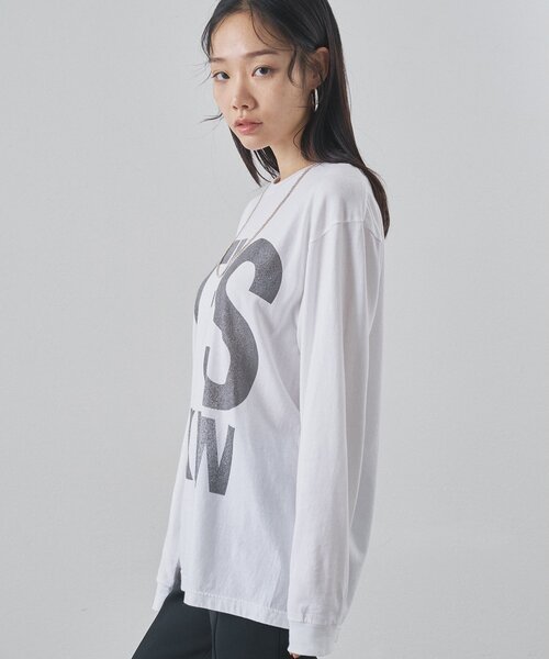 Whim Gazette（ウィム ガゼット） tシャツ BIGロゴ ロンTEE レディース