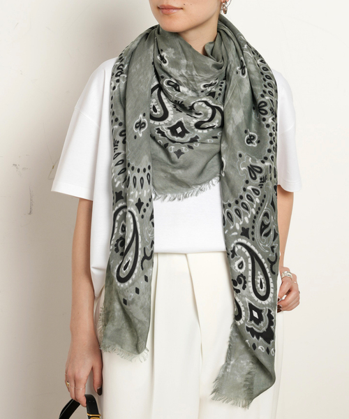 destin（デスティン） スカーフ バンダナ ハンドプリントバンダナ