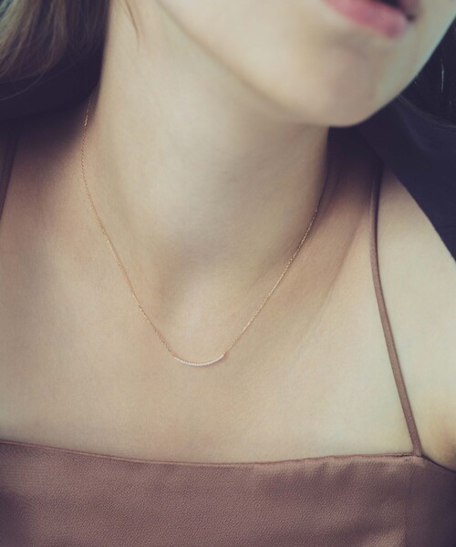 ete（エテ） ネックレス K18YG パーティクル ネックレス レディース