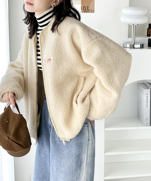 Java ブルゾン アウター ジャバコラボ」パイピングの魅力。2wayノー