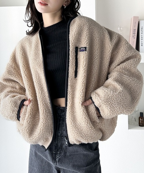 Java ブルゾン アウター ジャバコラボ」パイピングの魅力。2wayノー