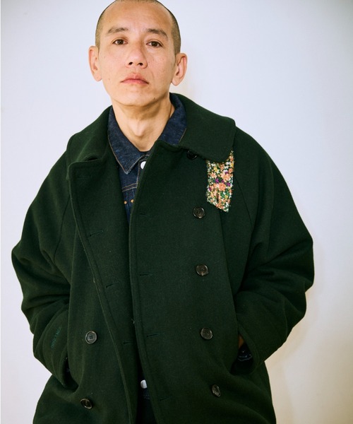 OPULENCE pコート ピーコート ライトウェイトピーコート メンズ