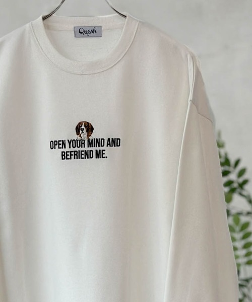 トレーナー スウェット 「別注限定展開」アニマル刺繍クルーネック