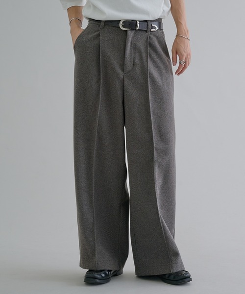 epnok スラックス メルトンワイドバギースラックス メンズ レディース