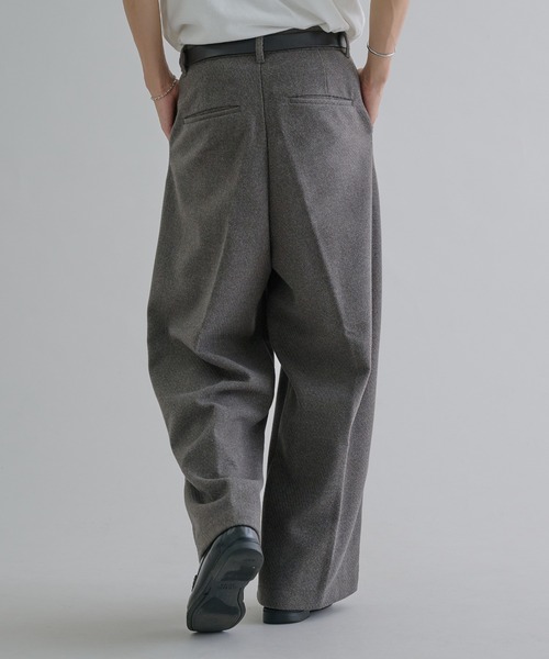 epnok スラックス メルトンワイドバギースラックス メンズ レディース