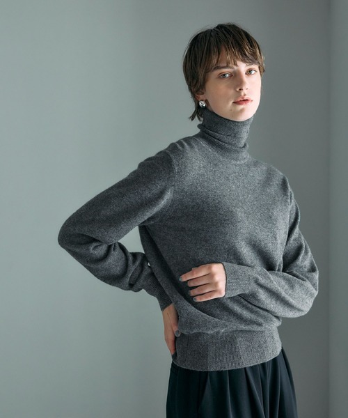 N.O.R.C ニット セーター 「CASHMERE100%」カシミヤタートルネック
