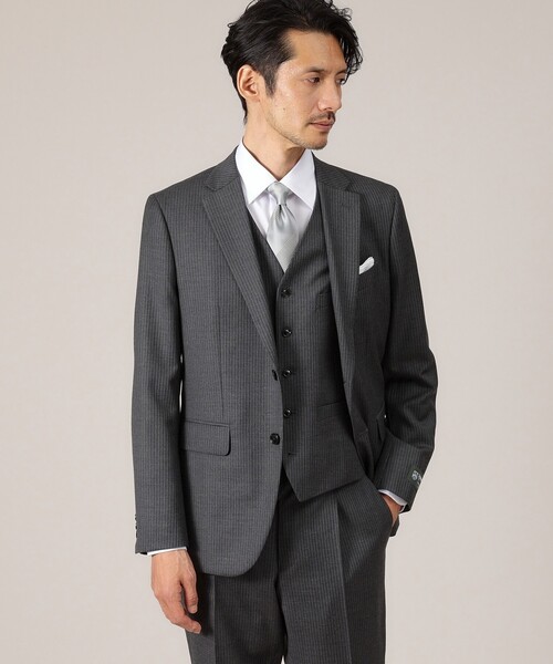 美品✨ 大きいサイズ XL相当 タケオキクチ スリーピース スーツ