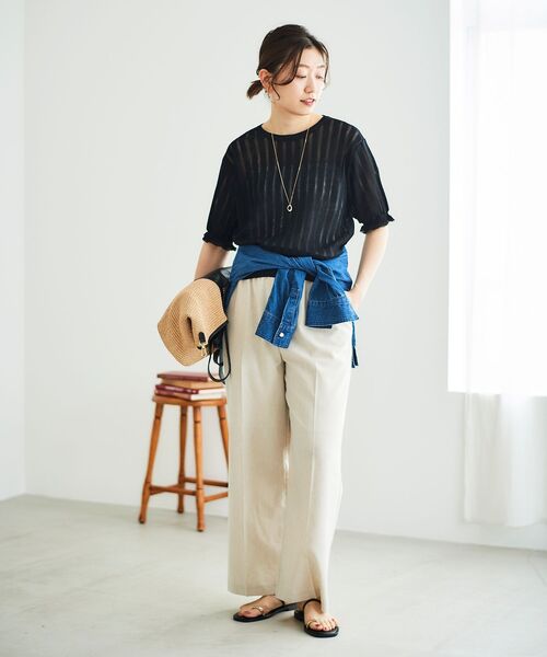 le.coeur blanc（ルクールブラン） パンツ 「名品履きやすさ抜群