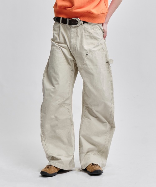 CONZ パンツ DUCK DOUBLE KNEE CURVED LEG PANTS メンズ : ZOZOTOWN