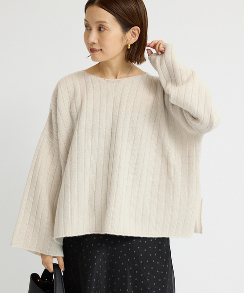 IENA（イエナ） ニット セーター ワイドリブボートプルオーバー