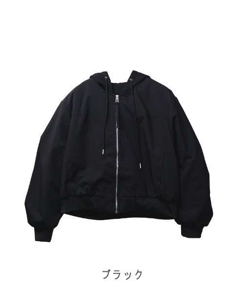 CLOTHY ma1 ma-1 「フーディ重ね着風デザインで抜け感」スウェット