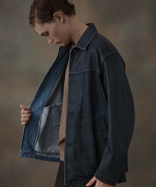 SOPHNET.（ソフネット） カバーオール LEATHER COLLAR COVERALL メンズ