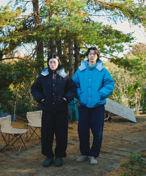 BROKEN BASE（ブロークンベース） ダウンジャケット ダウン Check Hood