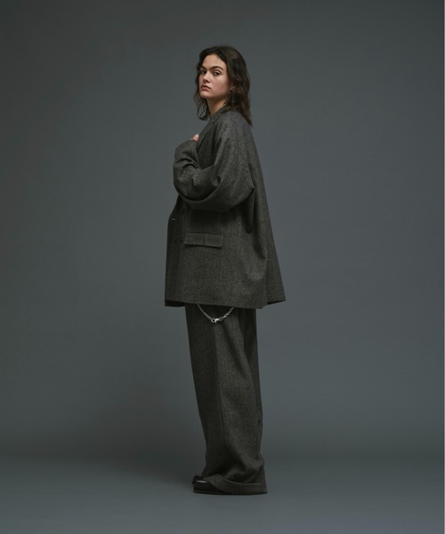 soerte スラックス Wide straight slacks/ワイドストレートスラックス