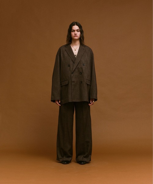 soerte スラックス Wide straight slacks/ワイドストレートスラックス