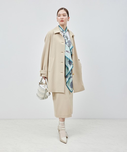 ROPE'（ロペ） ステンカラーコート コート ミドル丈ステンカラーコート