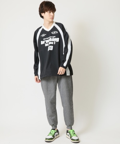 ARCADE（アーケード） ナイロンジャケット ゲームシャツ風 ドロスト