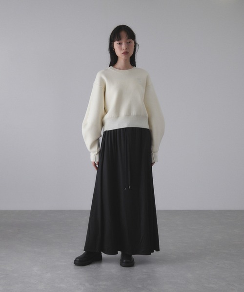 ADAM ET ROPE'（アダムエロペ） スカート エンボスギャザースカート