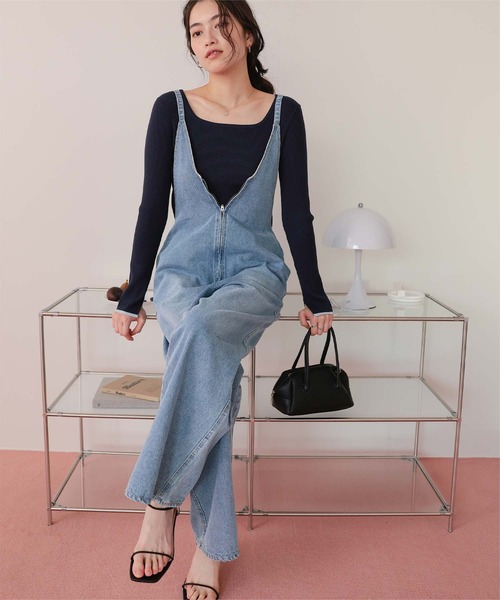 titivate（ティティベイト） サロペット オーバーオール フロント