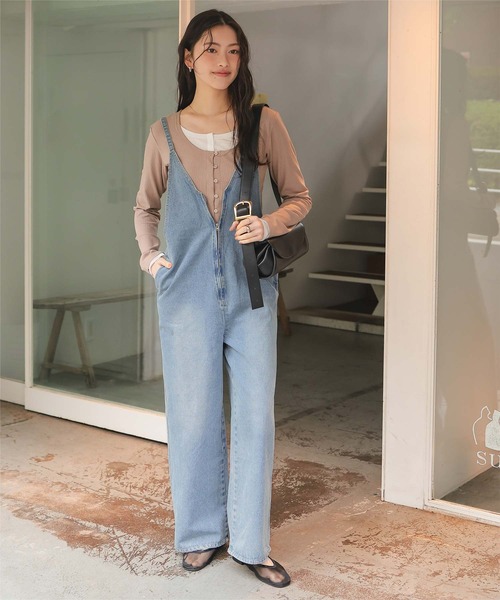 titivate（ティティベイト） サロペット オーバーオール フロント