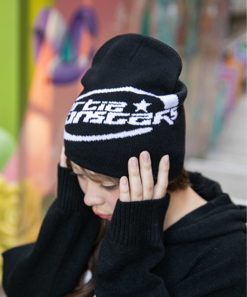 ニット帽 ニットキャップ 「ロゴジャガード×ストリート」厚手ニット