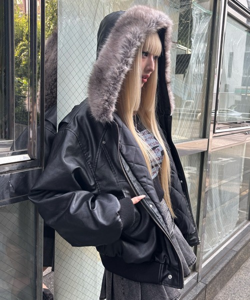 ブルゾン アウター N2B合皮ジャケット レディース メンズ : ZOZOTOWN