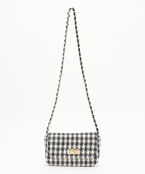 ANY SIS（エニィスィス） ショルダーバッグ バッグ ツイードチェーン