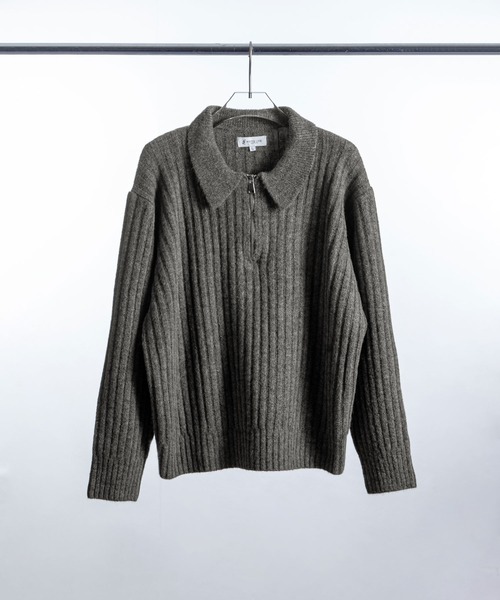 ZIP FIVE -White Line- セーター ニット 「White Line」 コンパクト