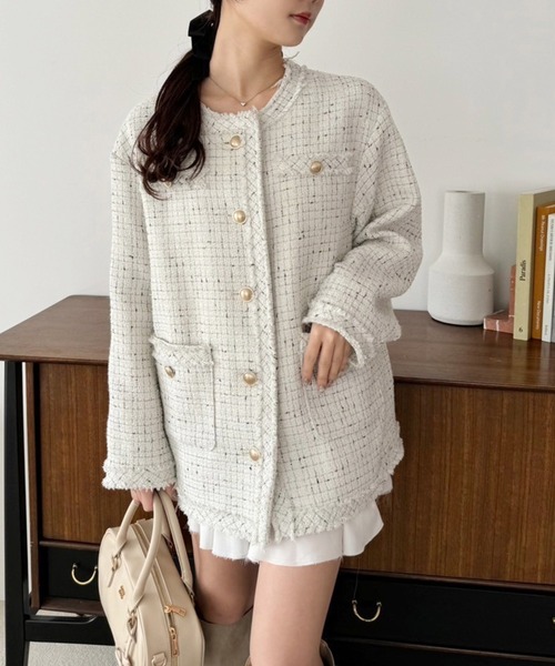 one after another NICE CLAUP ジャケット ノーカラージャケット WEB