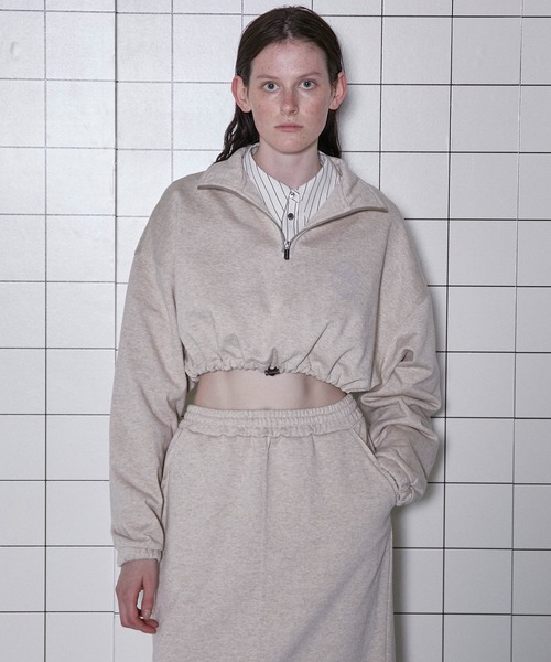 MAISON SPECIAL（メゾンスペシャル） トレーナー スウェット Half Zip