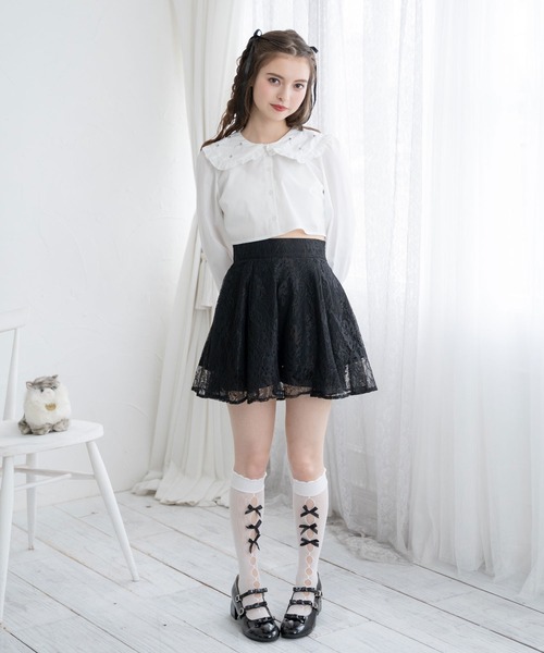 DearMyLoveRose（ディアマイラブローズ） スカート レースフレアミニ