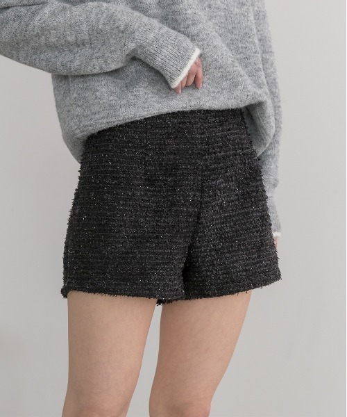 ad thie（アドティエ） パンツ ラメツイード ショートパンツ