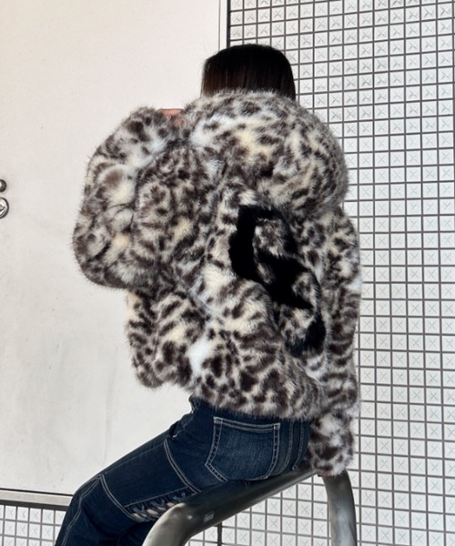 GYDA（ジェイダ） ブルゾン アウター GGエコファーショートフード