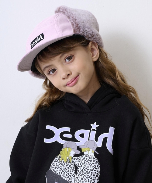 X-girl Stages（エックスガールステージス） キャップ 帽子 スウェード
