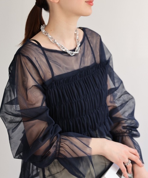 sakishimatokyo ブラウス シャツ シアーブラウス / 切り替え