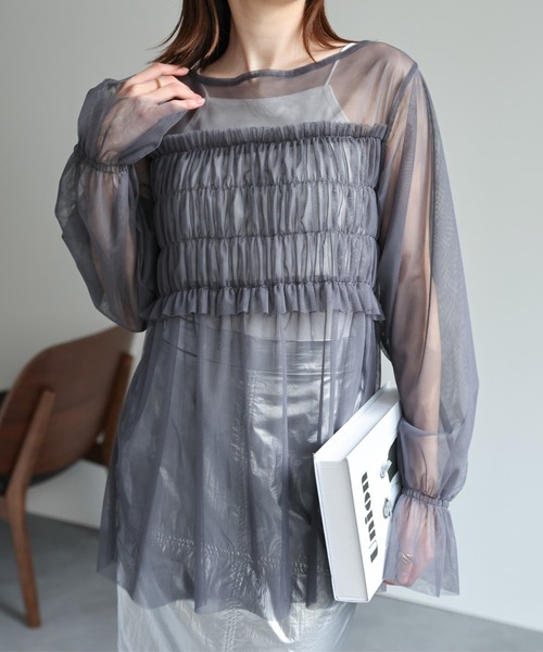 sakishimatokyo ブラウス シャツ シアーブラウス / 切り替え