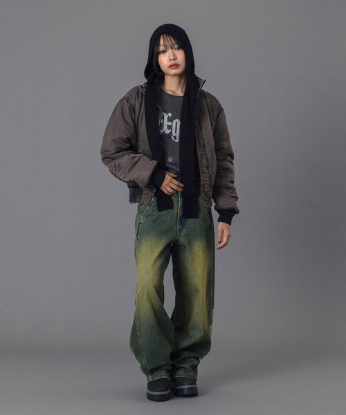 X-girl（エックスガール） ma1 ma-1 FADED REVERSIBLE MA-1 JACKET