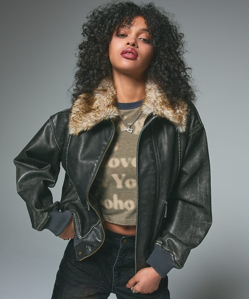 X-girl（エックスガール） ブルゾン アウター EMBOSSED LOGO PATCH