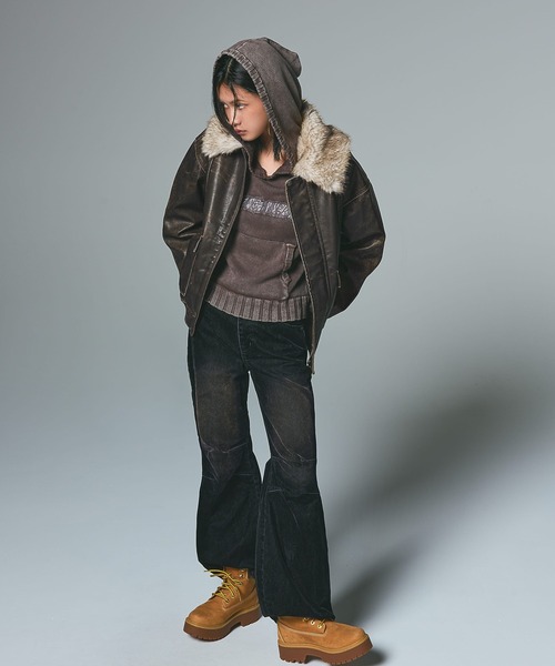 X-girl（エックスガール） ブルゾン アウター EMBOSSED LOGO PATCH