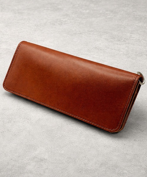 8 財布 栃木レザー トラッカーウォレットロング日本製 メンズ