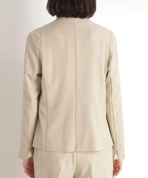 THE SHOP TK ジャケット ノーカラージャケット 「セットアップ可」ノー