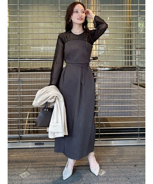 LAGUNAMOON（ラグナムーン） ドレス LADYシアーレイヤードセットアップ