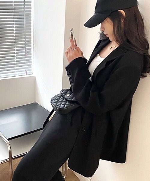 SHEENA（シーナ） ジャケット テーラードジャケット ルーズシルエット