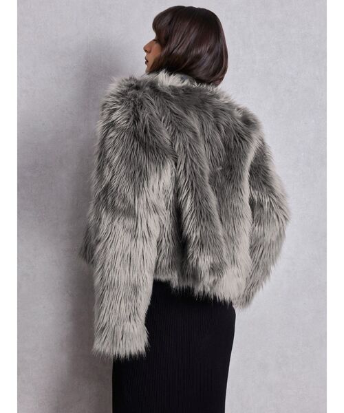 GYDA（ジェイダ） レザージャケット ライダース レイヤードエコファー