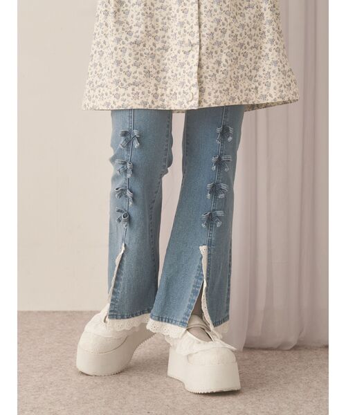 merry jenny（メリージェニー） ジーンズ デニム デニムパンツ ribbon
