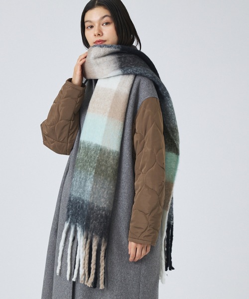 NOMINE（ノミネ） マフラー ストール 「bell cote」大判 チェック