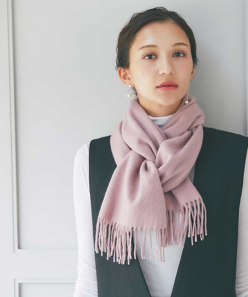 IMC マフラー ストール カシミヤ100％ 無地マフラー レディース メンズ