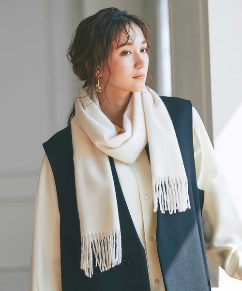 IMC マフラー ストール カシミヤ100％ 無地マフラー レディース メンズ